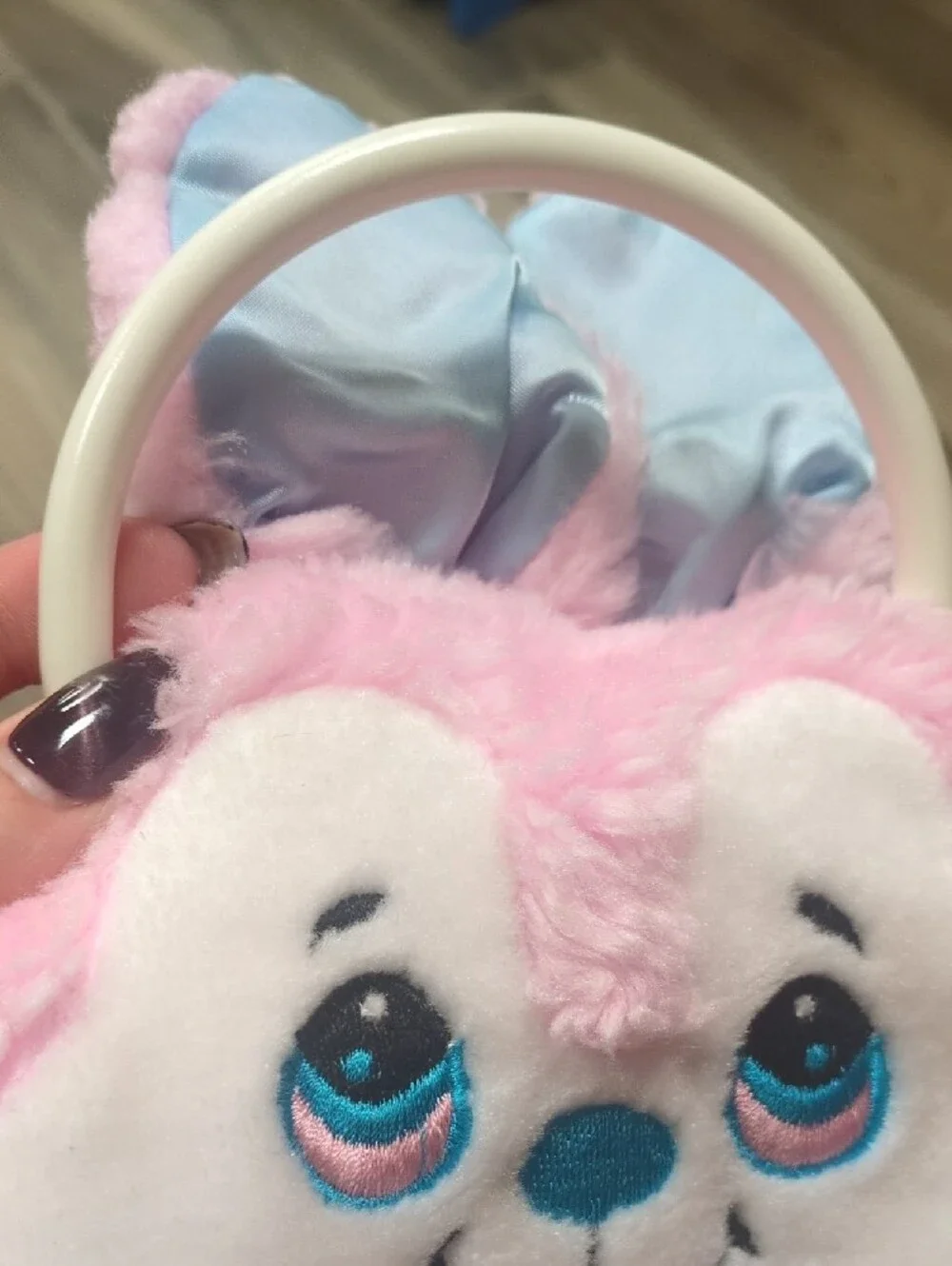 bunny purse soft pink
